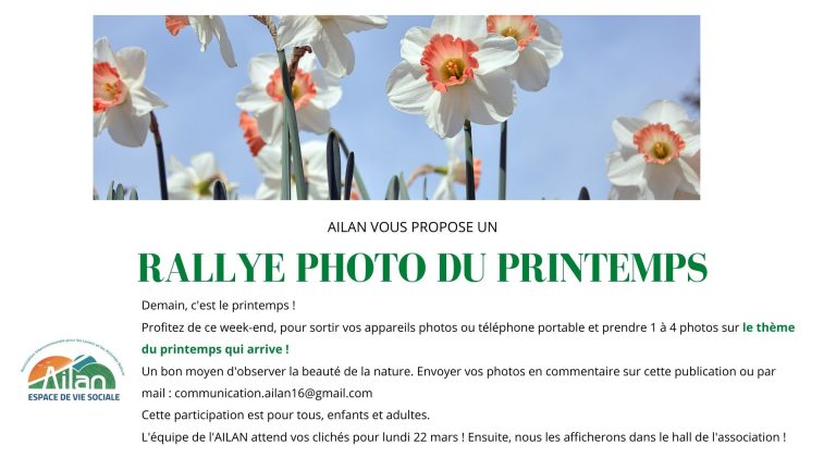 Participez à un rallye photo du printemps !