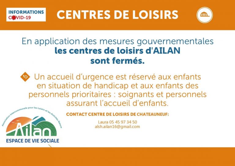 INFORMATION ACCUEIL DE LOISIRS PENDANT LES VACANCES D&rsquo;AVRIL