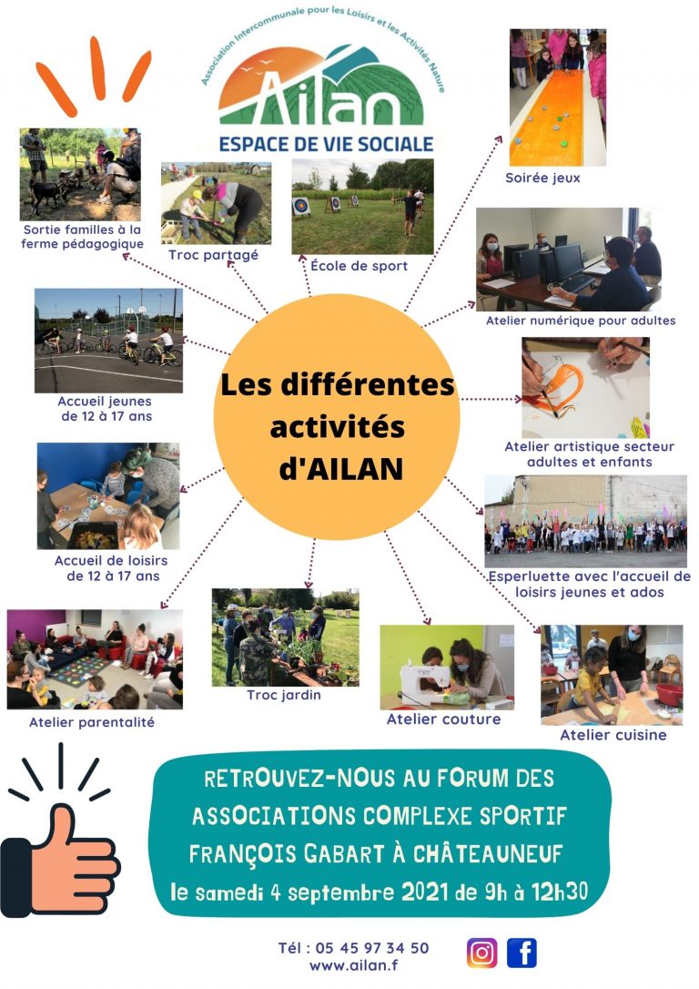AILAN sera présent au forum des associations à Châteauneuf !