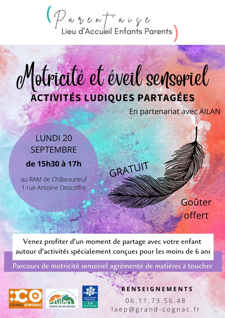 Motricité et éveil sensoriel partenariat Ailan et LEAP