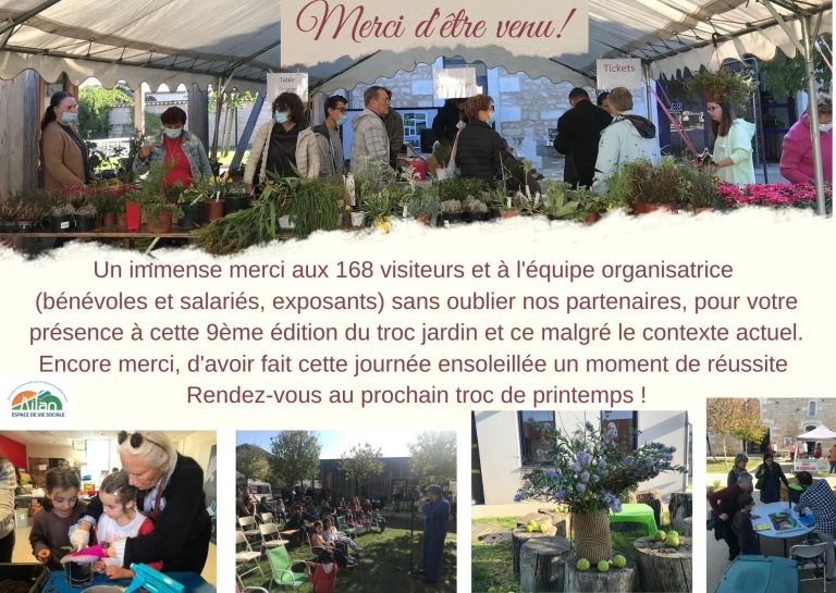 Merci d&rsquo;être venu au troc jardin !