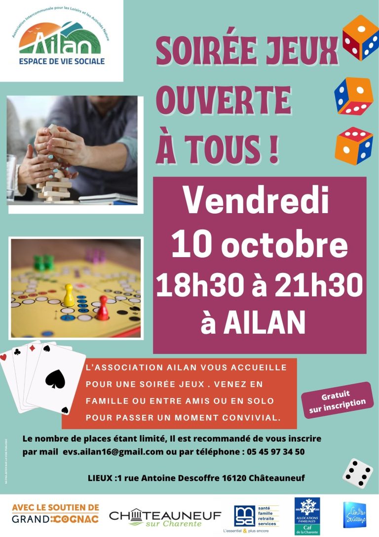 SOIRÉE JEUX À AILAN